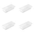 Set of 4 Airtight Food Storage Containers for Fridge and Freezer with Snap Lock Lids - view 2