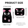 Set of 4 Car Floor Mats with Cute Cat Design, Anti Slip and Waterproof - view 3