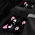 Set of 4 Car Floor Mats with Cute Cat Design, Anti Slip and Waterproof - view 4