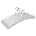 Set of 4 Wooden Clothes Hangers with Silk Wrapping and 360 Degree Swivel Hook - view 2