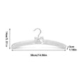 Set of 4 Wooden Clothes Hangers with Silk Wrapping and 360 Degree Swivel Hook - view 3