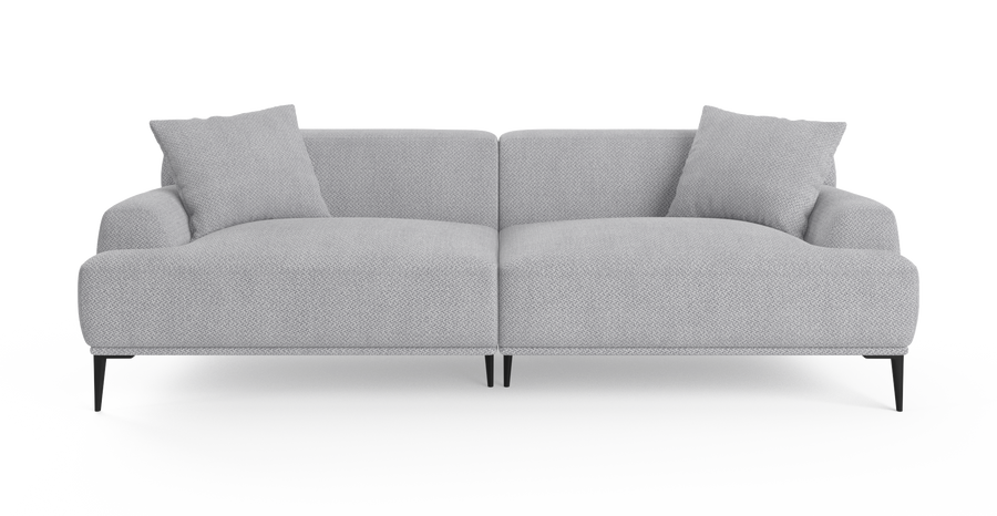 Brosa Seta 4 Seater Sofa (Gainsboro Grey)