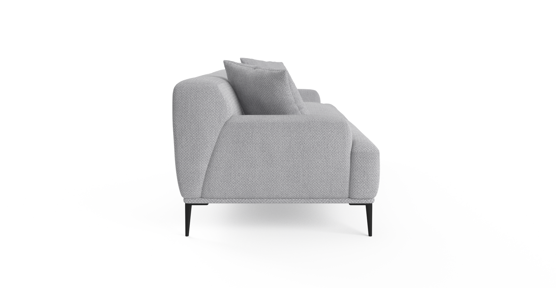 Brosa Seta 4 Seater Sofa (Gainsboro Grey)