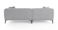 Brosa Seta 4 Seater Sofa with Chaise (Gainsboro Grey; Left Chaise)