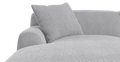 Brosa Seta 4 Seater Sofa with Chaise (Gainsboro Grey; Left Chaise)