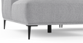 Brosa Seta 4 Seater Sofa with Chaise (Gainsboro Grey; Left Chaise)