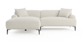 Brosa Seta 4 Seater Sofa with Chaise (Seashell White, Left Chaise)