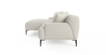 Brosa Seta 4 Seater Sofa with Chaise (Seashell White, Left Chaise)