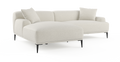 Brosa Seta 4 Seater Sofa with Chaise (Seashell White, Left Chaise)