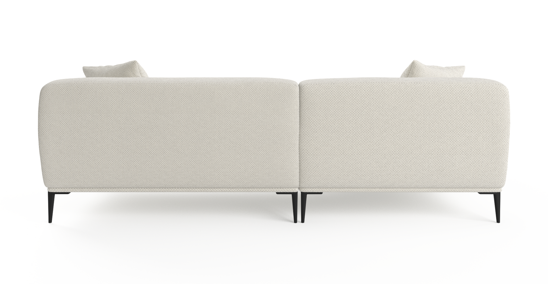 Brosa Seta 4 Seater Sofa with Chaise (Seashell White, Left Chaise)