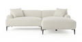 Brosa Seta 4 Seater Sofa with Chaise (Seashell White; Right Chaise)