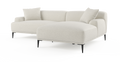 Brosa Seta 4 Seater Sofa with Chaise (Seashell White; Right Chaise)