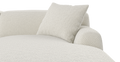 Brosa Seta 4 Seater Sofa with Chaise (Seashell White; Right Chaise)