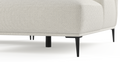 Brosa Seta 4 Seater Sofa with Chaise (Seashell White; Right Chaise)