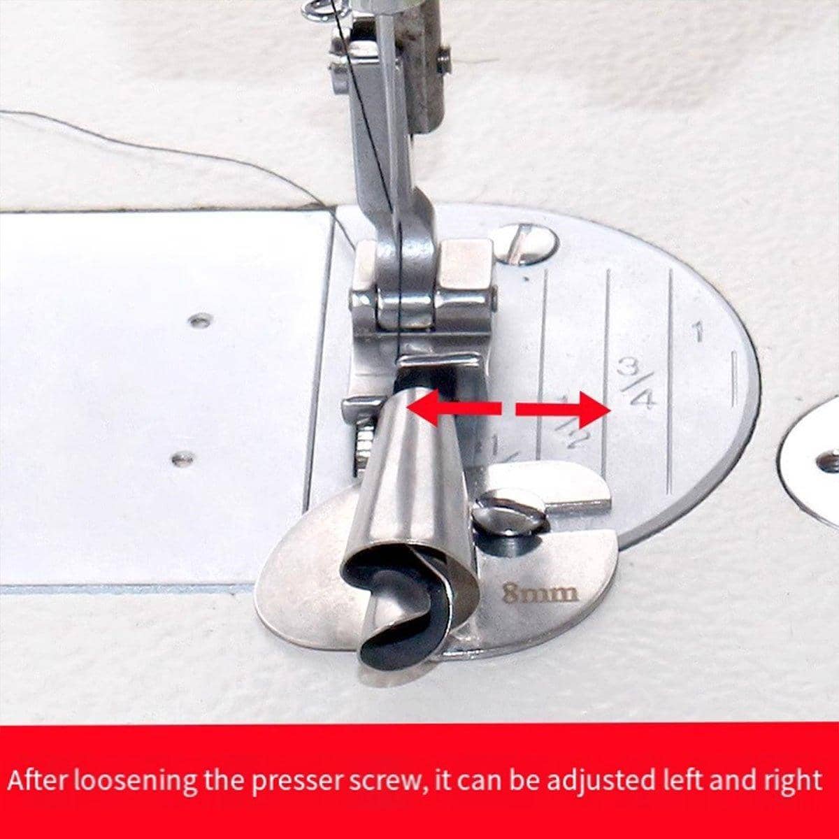 Sewing Machine Spiral Flanger Rolled Hem Set, 8 Pieces (3 mm to 10 mm) - view 5