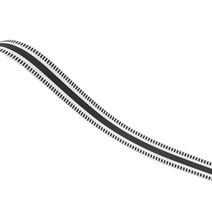 Sewing Webbing Tape Roll, 50 Yards (45.7 m) - Black and White Centre Stripe, 1.5 cm Wide