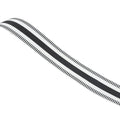 Sewing Webbing Tape Roll, 50 Yards (45.7 m) - Black and White Centre Stripe, 2.5 cm Wide
