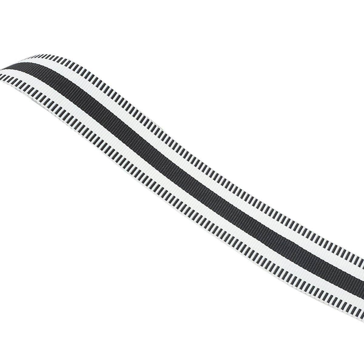 Sewing Webbing Tape Roll, 50 Yards (45.7 m) - Black and White Centre Stripe, 2.5 cm Wide