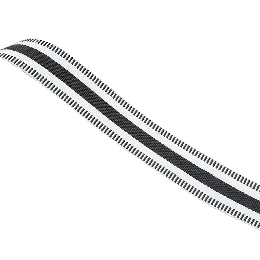 Sewing Webbing Tape Roll, 50 Yards (45.7 m) - Black and White Centre Stripe, 2.5 cm Wide