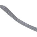 Sewing Webbing Tape Roll, 50 Yards (45.7 m) - Black and White Cross Stripes, 1 cm Wide