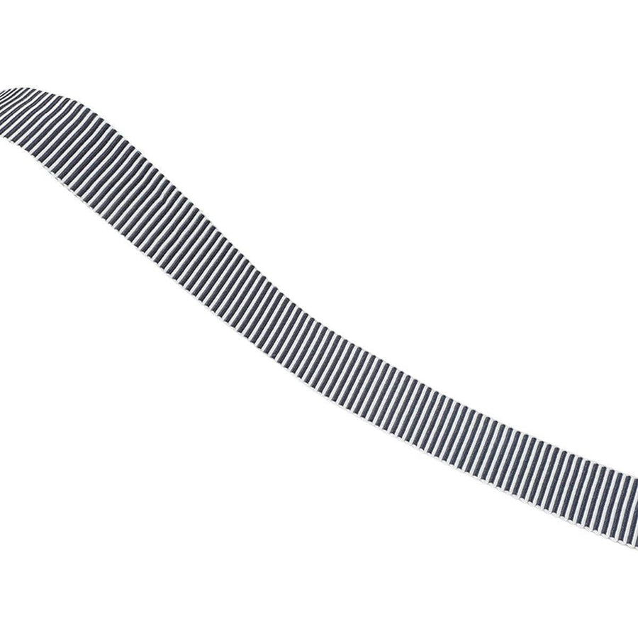 Sewing Webbing Tape Roll, 50 Yards (45.7 m) - Black and White Cross Stripes, 1 cm Wide
