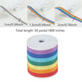 Sewing Webbing Tape Roll, 50 Yards (45.7 m) - Rainbow, 1 cm Wide - view 4