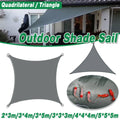 Shade Sail Waterproof Outdoor UV Protection Garden Canopy - 3 x 3 x 3 m Triangle - view 2