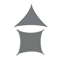 Shade Sail Waterproof Outdoor UV Protection Garden Canopy - 3 x 3 x 3 m Triangle - view 3