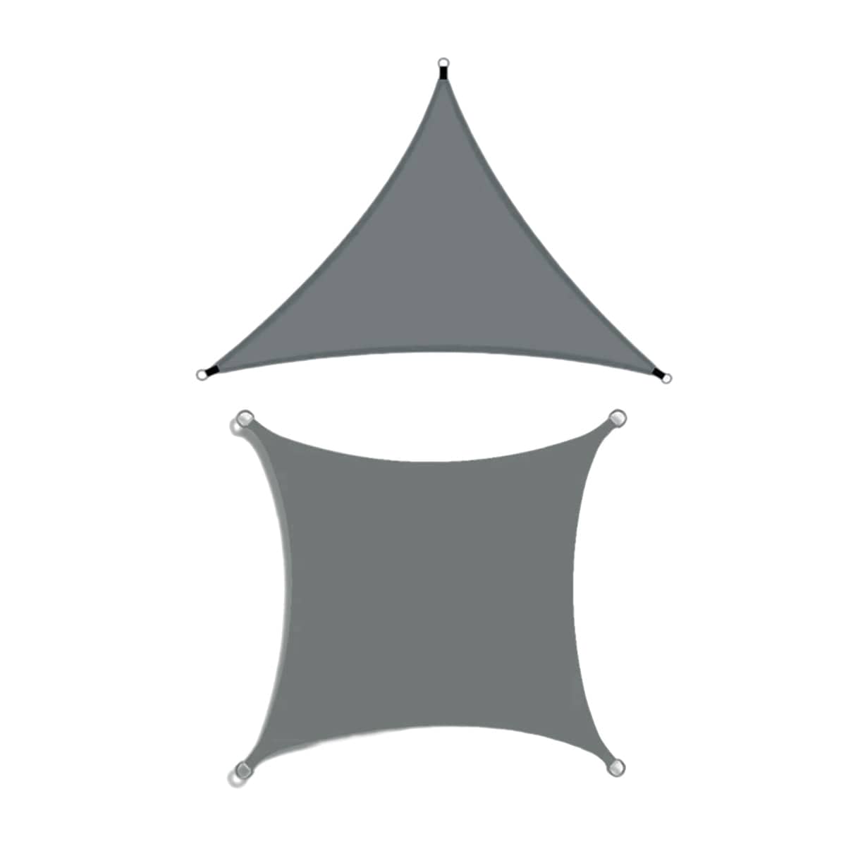 Shade Sail Waterproof Outdoor UV Protection Garden Canopy - 3 x 3 x 3 m Triangle - view 3