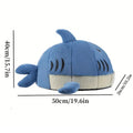 Shark Cat Bed Cave for Cats and Small Dogs - Blue - view 3