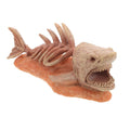 Shark Skeleton Aquarium Ornament in Beige Resin, 17 x 8 x 8 cm - view 2