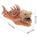 Shark Skeleton Aquarium Ornament in Beige Resin, 17 x 8 x 8 cm - view 3