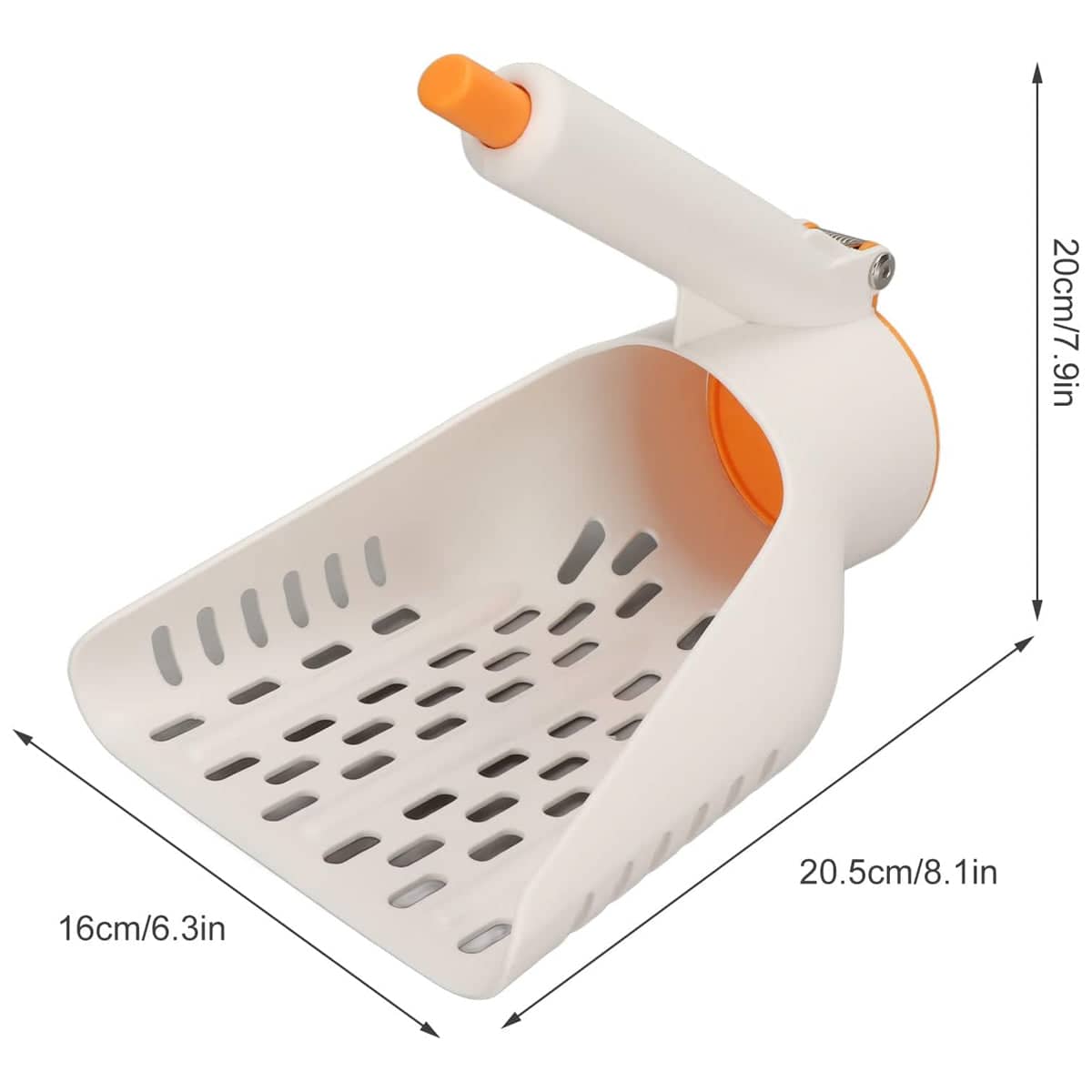 Sharp Angle Cat Litter Scoop, Green - 20.5 x 16 x 20 cm - view 4
