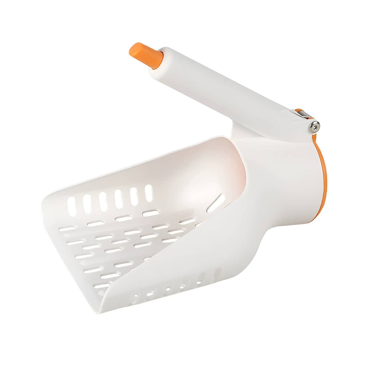 Sharp Angle Cat Litter Scoop, White - 20.5 x 16 x 20 cm