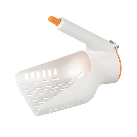 Sharp Angle Cat Litter Scoop, White - 20.5 x 16 x 20 cm