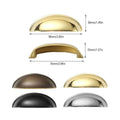 Shell Cabinet Door Handle, Single Hole Drawer Pull - Coffee Brown - view 4