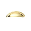 Shell Cabinet Door Handle, Single Hole Drawer Pull - Gold