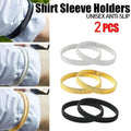 Shirt Sleeve Holders, Elastic Armbands, 1 Pair - Gold - view 2