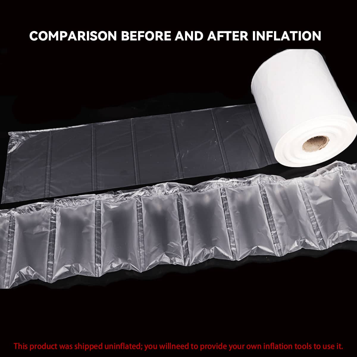 Shockproof Clear Air Column Bag Roll, 20 x 30 cm Protective Cushion - view 5