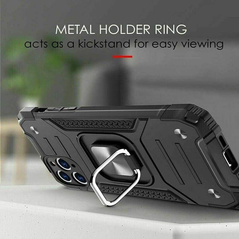 Shockproof Ring Case for iPhone 14 Pro Max - Blue - view 4