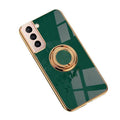 Shockproof Ring Holder Phone Case - Dark Green, for Samsung Galaxy A13