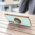 Shockproof Ring Holder Phone Case - Dark Green, for Samsung Galaxy S22 - view 4