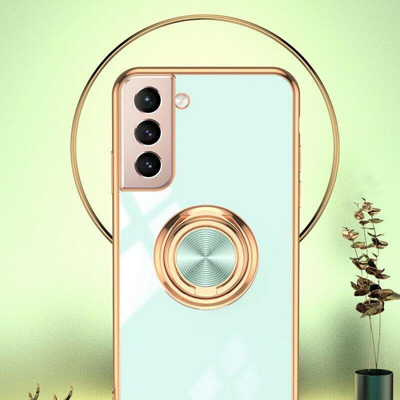 Shockproof Ring Holder Phone Case - Grey, for Samsung Galaxy A73 - view 3