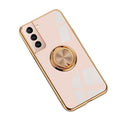 Shockproof Ring Holder Phone Case - Light Pink, for Samsung Galaxy A32 (5G)
