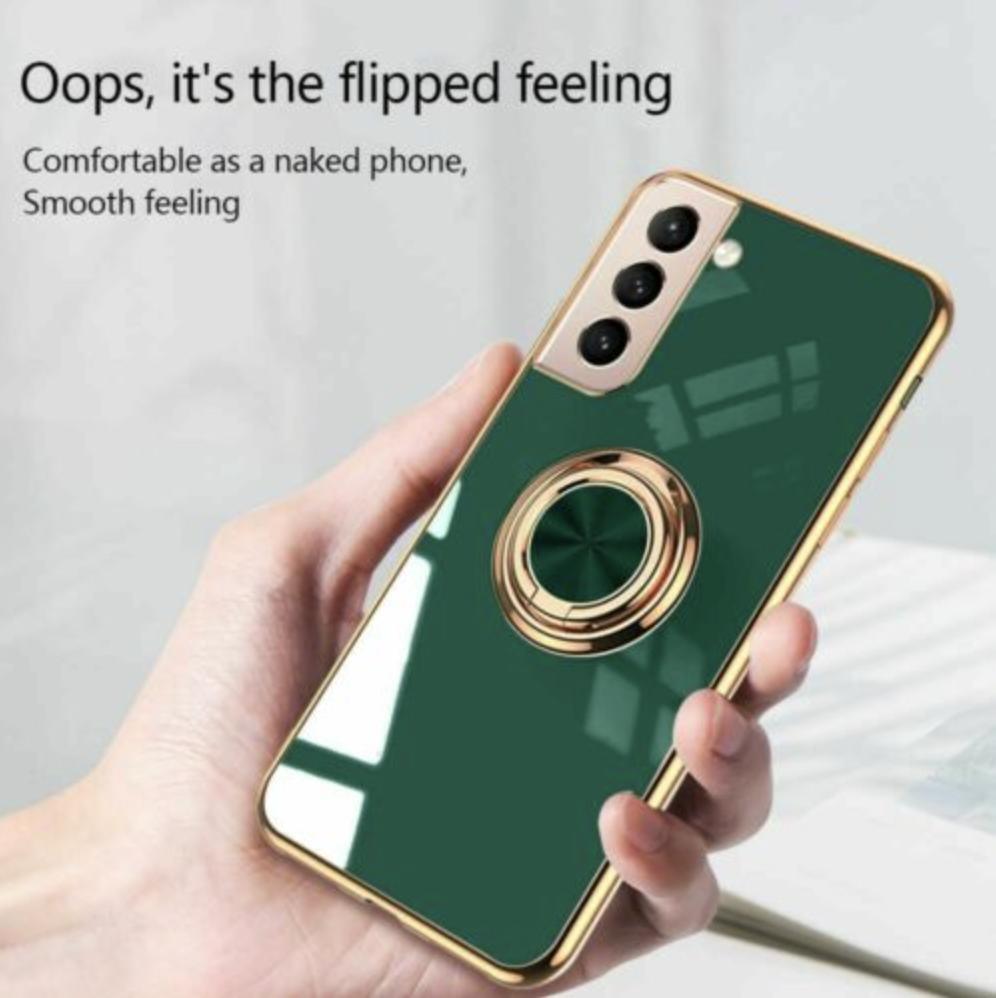 Shockproof Ring Holder Phone Case - Light Pink, for Samsung Galaxy A52s - view 5