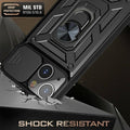 Shockproof Ring Phone Case, Black - iPhone 13 Pro - view 4