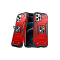 Shockproof Ring Phone Case for iPhone 14 Pro - Red