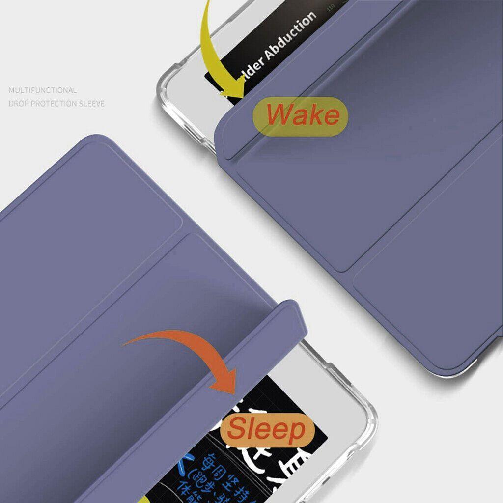Shockproof Silicone Case for iPad 2019 10.2 Inch (25.9 cm) with Pencil Holder - Lavender Grey - view 7