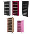 Shoe Rack Storage Cabinet with Dust-Proof Cover - Pink, 8 Floors, 7 Grids - view 2