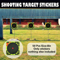 Shooting Target Stickers, 50 Sheets, Green Self-Adhesive Aiming Decal